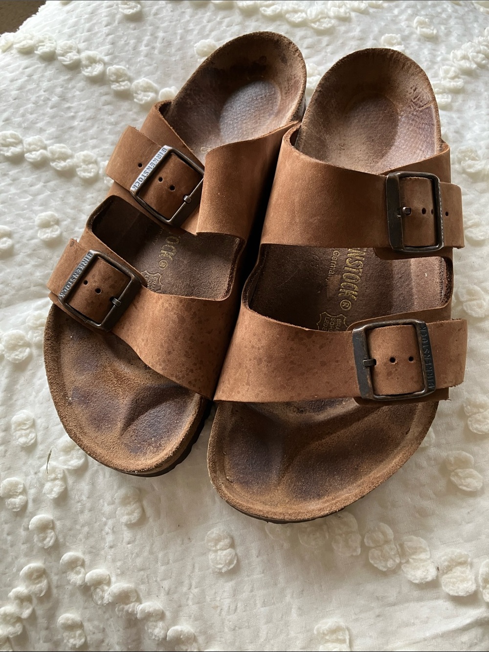 Birkenstock Kids Tan Arizona Double Strap Sandals